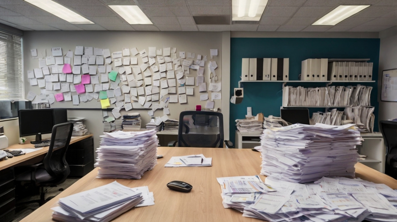 Organização de documentos financeiros